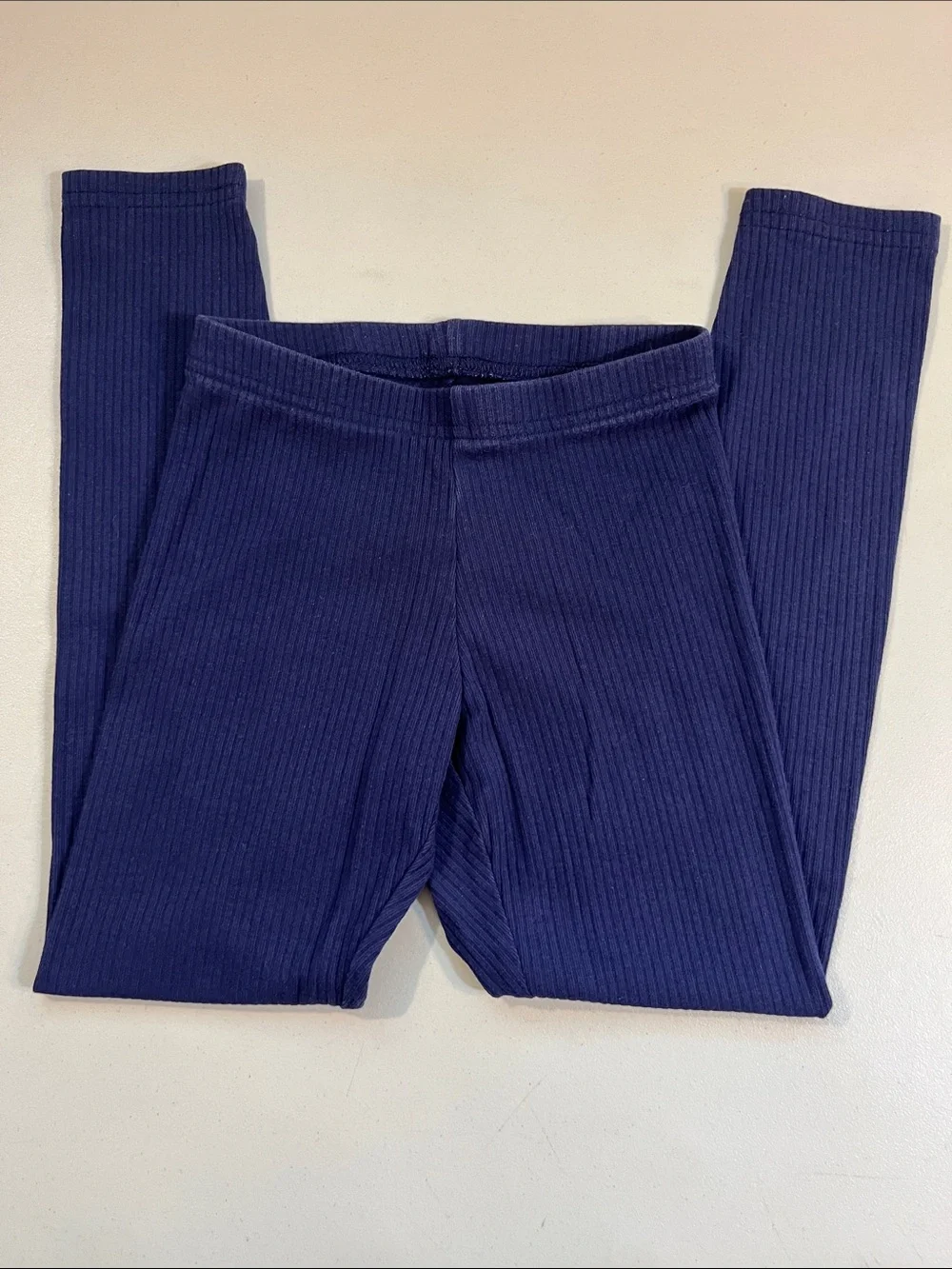Old Navy Navy Ribbed Girls Leggings